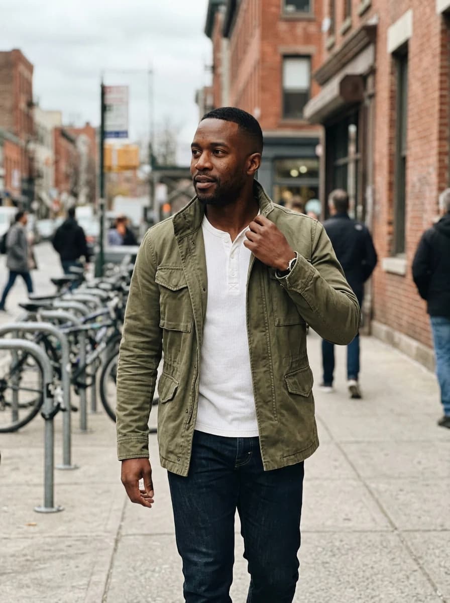 Jacket try-on render