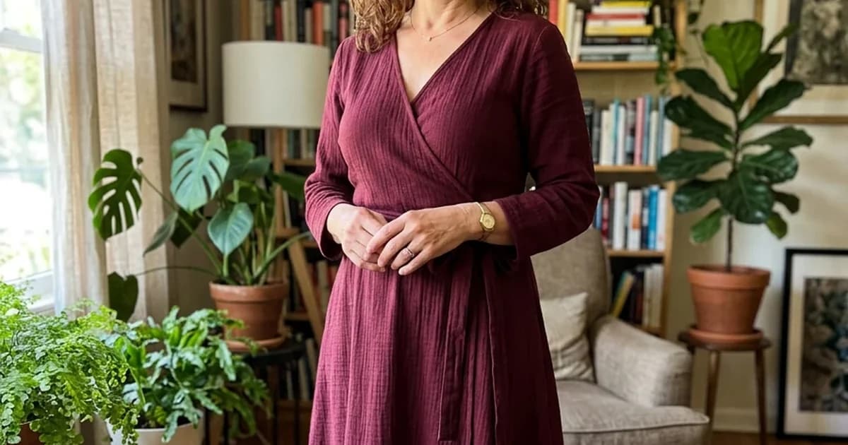 Apparel shopper reviewing a try-on, illustrating returns and confidence data